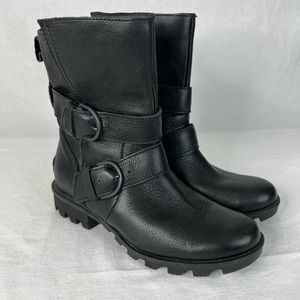 SOREL Phoenix Waterproof Mori Boots -Leather Buckle Boots Women's 6.5 NWT